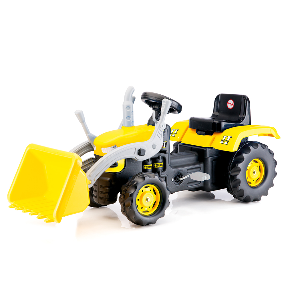 
Trettraktor Groß Gelb Kinderfahrzeug tretfahrzeug Kinder Traktor mit Frontlader